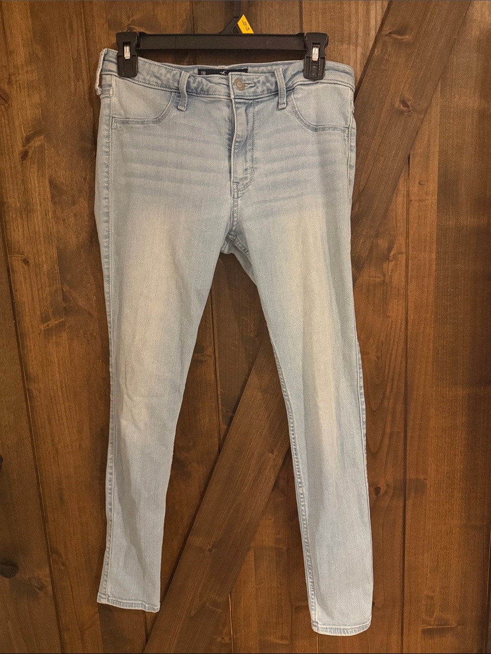 Hollister Light Blue Women's Skinny Jeans - Stretch Denim